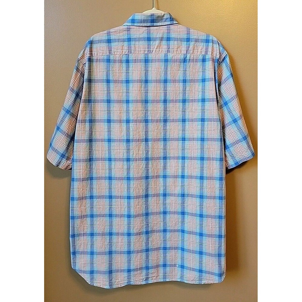 TAILORBRYD 1930 Collection Plaid Cotton Short Sleeve Shirt | XXL - Picture 5 of 13
